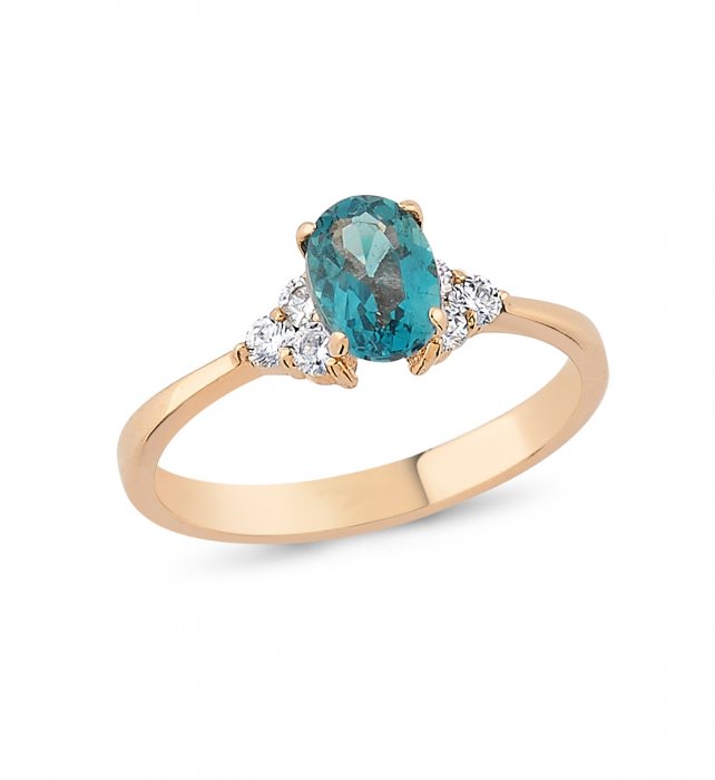 1,01 Karat Pırlanta London Blue Yüzük