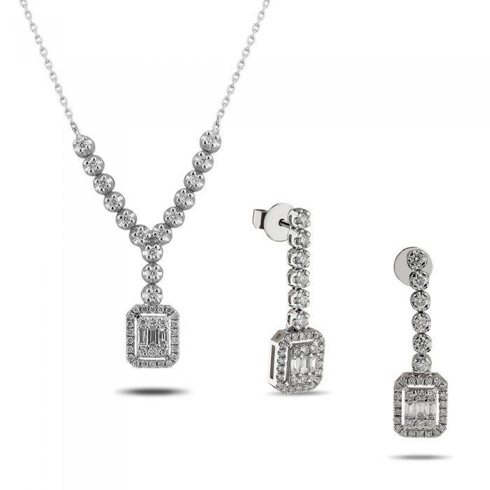 1,93 Karat Pırlantalı Baget Takım
