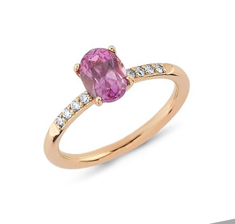 1,50 Karat Pırlanta Safir Yüzük