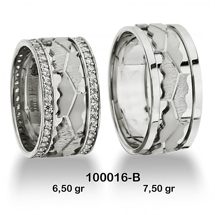 Beyaz Alyans Modeli-100016-B