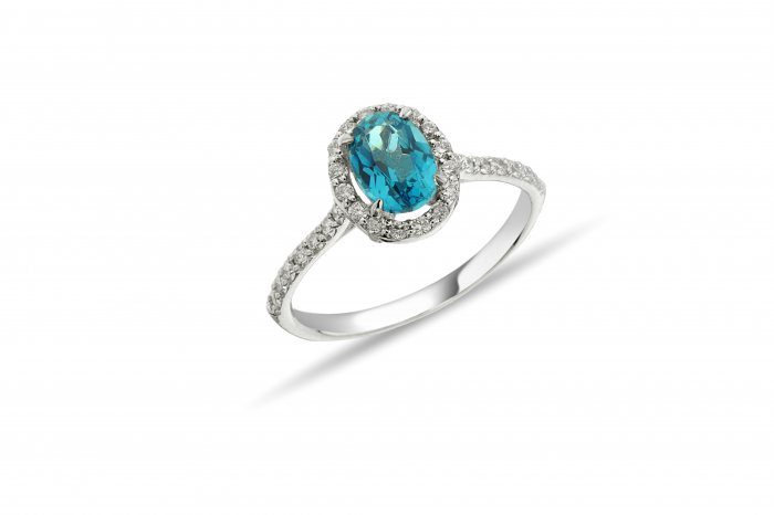 1,45 Karat Pırlanta London Blue Yüzük