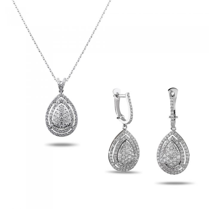 2,03 Karat Pırlantalı Reina Tasarımlı Takım