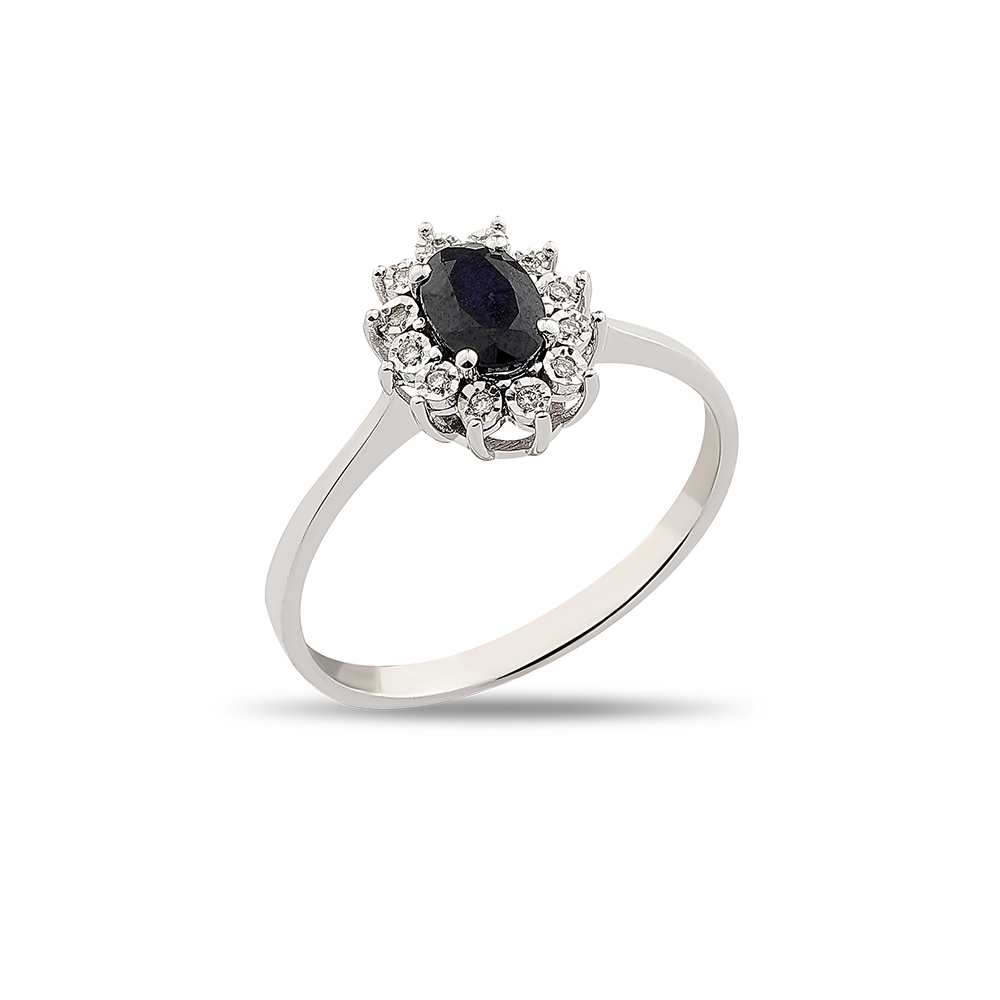 0.82 Karat Natural Safir Yüzük